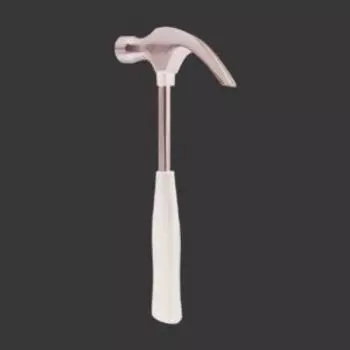 Молоток-гвоздодер BIBER, стальная рукоятка, 600г