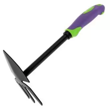 Мотыжка комбинированная, 75х300 мм, стальная, обрезиненная эргономичная рукоятка