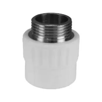 Муфта комбинированная НР 25х3/4", полипропилен