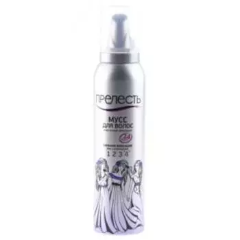 Мусс для волос Прелесть, сильная фиксация, 160 мл