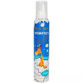 Мусс-пена детская Kidmetics для забав, купания в ванной и мытья рук, 200 мл, голубая