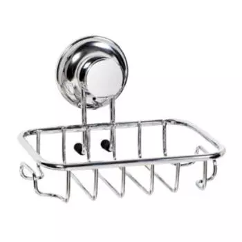 Мыльница настенная Tatkraft Ring Lock, 2 крючка, хром. сталь