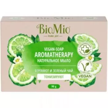Мыло BioMio Vegan-Soap Aromatherapy Бергамот и зеленый чай, 90 г
