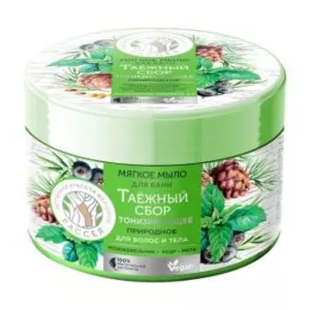 Мыло для бани Рассея Таежный сбор, 400 мл, для волос и тела
