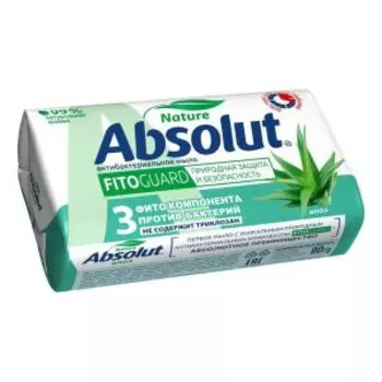 мыло туалетное ABSOLUT Nature алоэ, 90гр.