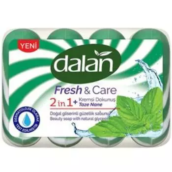 мыло туалетное Dalan Fresh&Care Свежая Мята, 4 шт, 90 г