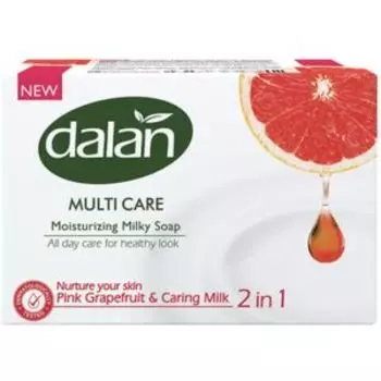 Мыло туалетное Dalan Multi care Розовый Грейпфрут и Молоко, 150 г