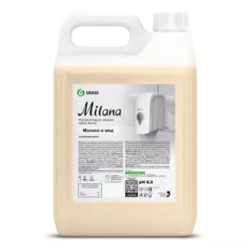Мыло жидкое Grass Milana Молоко и мед, 5 л, увлажняющее