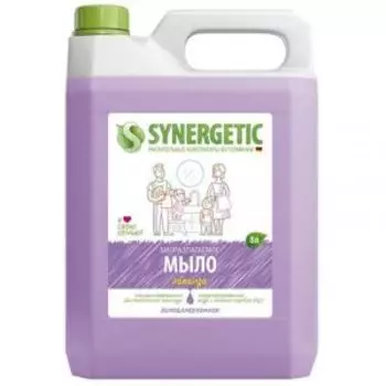 мыло жидкое SYNERGETIC для мытья рук и тела, лаванда
