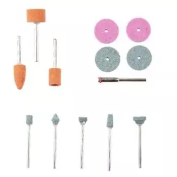 Набор абразивных насадок для мини-дрели Hammer Flex №4, шлифовальный, 13 предметов