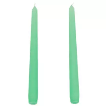 Набор античных свечей, 25 см, 2 шт, мятный