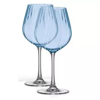 набор бокалов д/вина COLUMBA Синяя чаша 2 пр, 500 мл, стекло