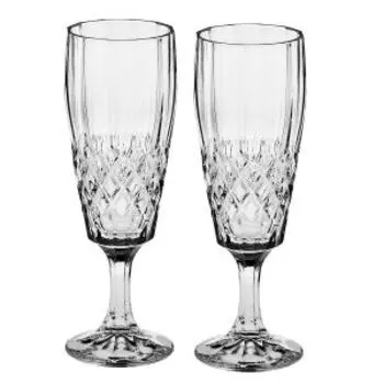 Набор бокалов для шампанского Angela, 2 шт, 180 мл, хрусталь