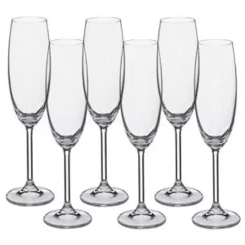 Набор бокалов для шампанского Colibri, 6 шт, 220 мл, стекло