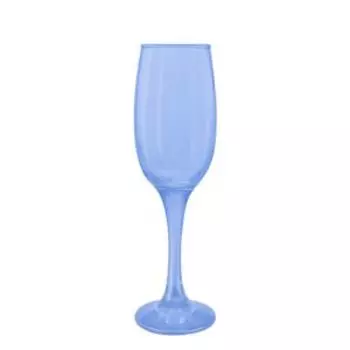 Набор бокалов для шампанского Голубой матовый, 2 шт, 190 мл, стекло