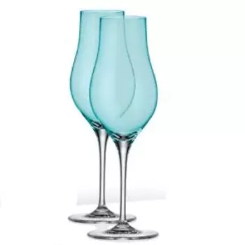 Набор бокалов для шампанского Limosa Бирюзовая чаша, 2 шт, 200 мл, стекло