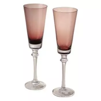Набор бокалов для шампанского Trendy Purple, 2 шт, 230 мл, стекло