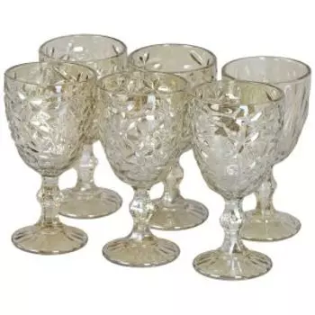 Набор бокалов для вина Медовые, 6 шт, 340 мл, стекло