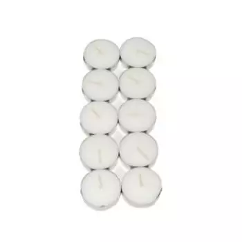 Набор чайных свечей Kukina Raffinata, 10 шт, парафин