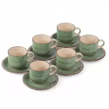 Набор чайный Domenik Forest, 12 предметов, 350 мл, керамика