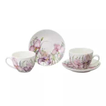 Набор чайный Lefard Irises, 4 предмета, 275 мл, фарфор