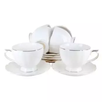 Набор чайный Лучия, 12 предметов, 240 мл, фарфор