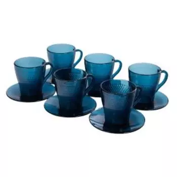 Набор чайный Luminarc Идиллия Лондон Топаз, 6 персон, 12 предметов, 250 мл, стекло