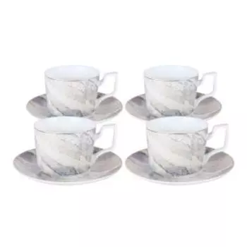 набор чайный Marble 8 пред., 230 мл., фарфор