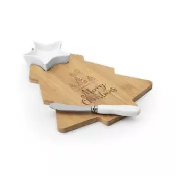 набор д/сервировки Magic Tree 27,5х20,5х3,5 см, фарфор, бамбук, нерж. сталь