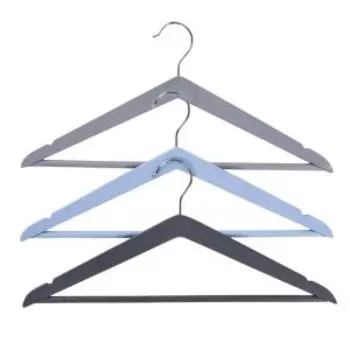 Набор деревянных вешалок для одежды Domcraft Swed Sky с перекладиной, 3 шт