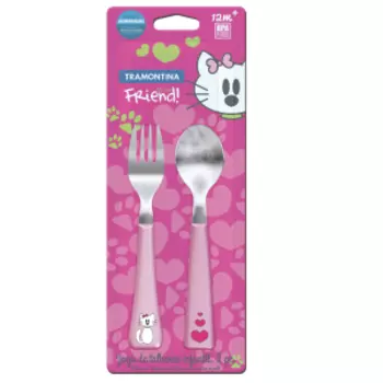 Набор детских столовых приборов Tramotina My Best Friend, 2 предмета, дизайн в ассортименте