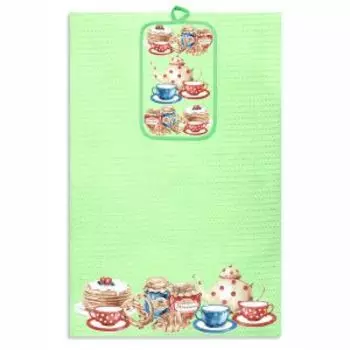 Набор для кухни Блины, 2 шт, хлопок, шелкография, в ассортименте