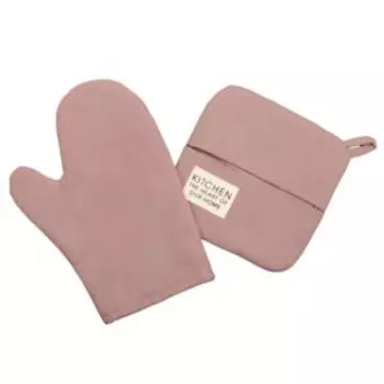 Набор для кухни Этель Kitchen, 2 предмета, сиреневый, саржа