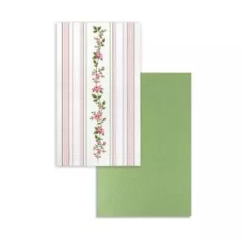 Набор для кухни Розочка полоса, 2 шт, 35х60 см, вафля, шелкография, хлопок