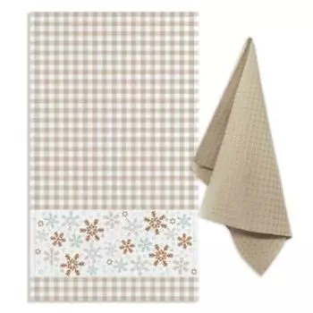 Набор для кухни Снегопад, 2 шт, 35х60 см, вафля, в ассортименте