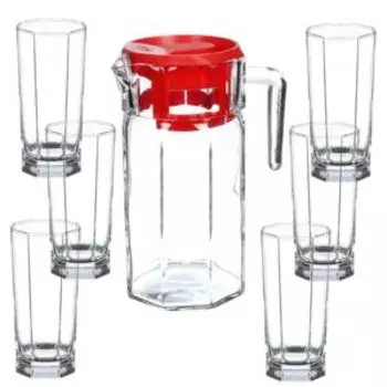 Набор для напитков Kosem, 7 предметов, стекло