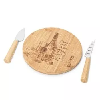 Набор для сервировки, 3 предмета, 18х18 см, бамбук