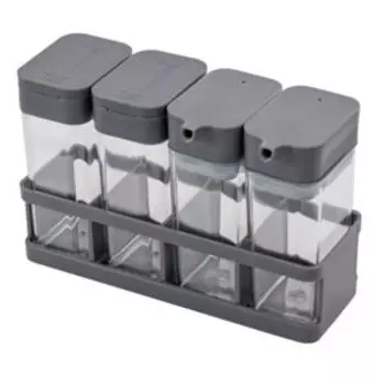 Набор для специй и соуса Apollo Spices, 4 предмета, пластик