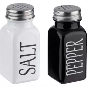 Набор для специй Mallony Spezia, 2 предмета, 80 мл, 3.9х3.9х9 см, окрашенное стекло