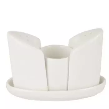 Набор для специй Маршмеллоу, 4 предмета, 13х4.5х9.5 см, фарфор