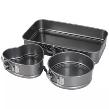 Набор форм для выпечки, 3 шт, металл