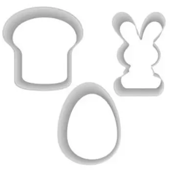 Набор формочек для печенья Светлая Пасха, 3 шт, металл