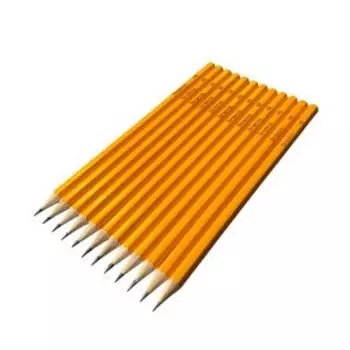 Набор карандашей чернографитных, HB, 12 шт