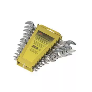 набор ключей гаечных рожковых, углеродистая сталь, 12 предметов