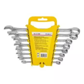 набор комбинированных ключей Hobbi 8 пр: 8, 10, 11, 12, 13, 14, 17, 19 мм, углеродистая сталь