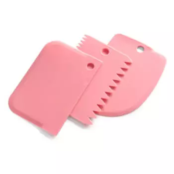 Набор кондитерских шпателей Apollo Biscuit, 3 предмета, пластик, в ассортименте