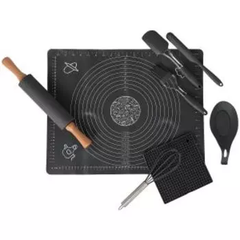 Набор кондитерский Домовой, 9 предметов, силикон/пластик/дерево