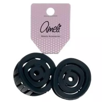 Набор крабов для волос Ameli, 2 шт, геометрия, круглый