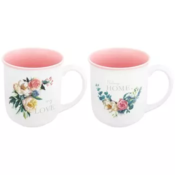 Набор кружек Home&Love, 2 шт, 400 мл, фарфор