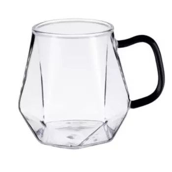 Набор кружек Linea Franco, 2 шт, 330 мл, стекло, цветная ручка